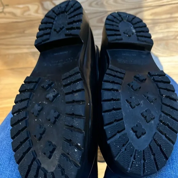 Sperry Black Quilted Rain Boots with Buckle size 8 - Picture 2 of 7